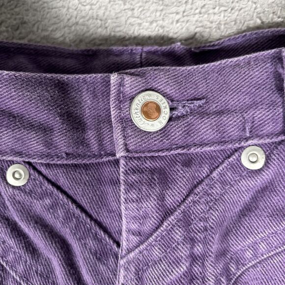Vintage Rockies Rocky Mountain Jeans Western Bareback Purple Women Size 25WX35L - Picture 8 of 16